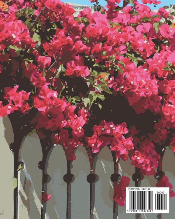 2023-2024 Monthly Planner: Bougainvillea on an Island fence| Size 8x10: 2 Year Monthly Planner Calendar Schedule Organizer|January 2023 to December 2024 (24 months) with Federal Holidays