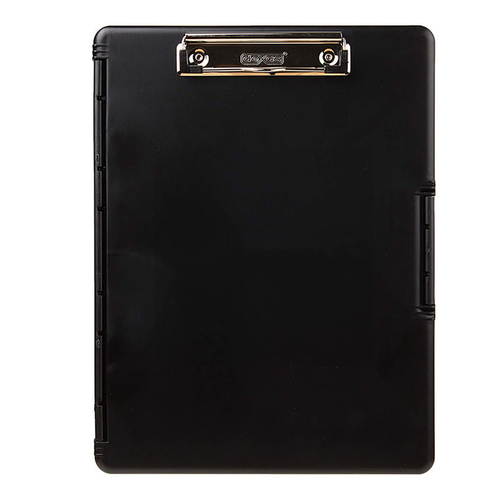 Dexas 3517-91 Slimcase 2 Storage Clipboard with Side Opening, Black. Organize in Style for Home, School, Work, or Trades! Ideal for Teachers, Nurses, Students, Homeschooling, and Beyond.