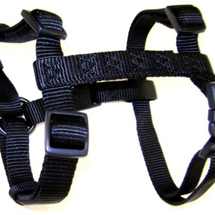 Hamilton Adjustable Comfort Nylon Dog Harness, Black, 1" x 30-40" Large, 1" x 30-40"