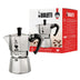 Bialetti - Moka Express: Iconic Stovetop Espresso Maker, Makes Real Italian Coffee, Moka Pot 3 Cups (4.3 Oz - 130 Ml), Aluminium, Silver 3-Cup