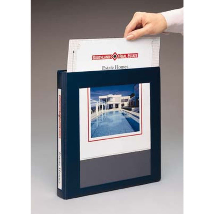 Avery Heavy-Duty Framed View 3-Ring Binder, 1" EZD Rings, 1 Navy Blue Binder (68055) 1 inch