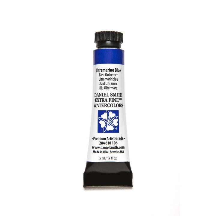 Daniel Smith Extra Fine Watercolor Paint, 5ml Tube, Ultramarine Blue, 284610106