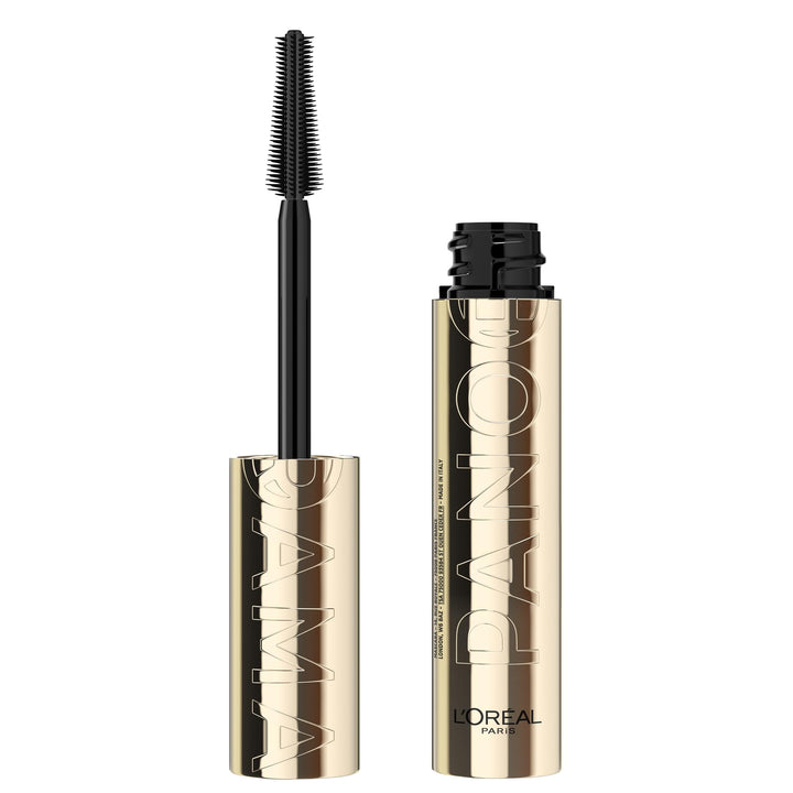 LOral Paris Voluminous Panorama Mascara, Volumizing and Lengthening Mascara, Washable Longwear and Smudge Resistant Make Up, Blackest Black, 0.33 Fl Oz