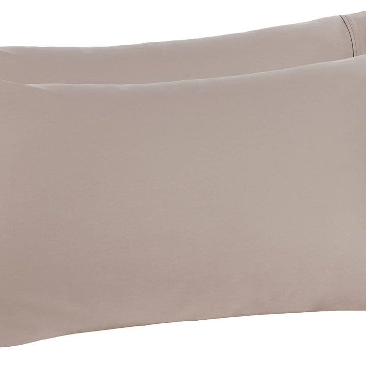 Aware 100% Organic Cotton 300 Thread Count Pillowcase Set, Taupe, King, 2 Pack, 40" x 20"