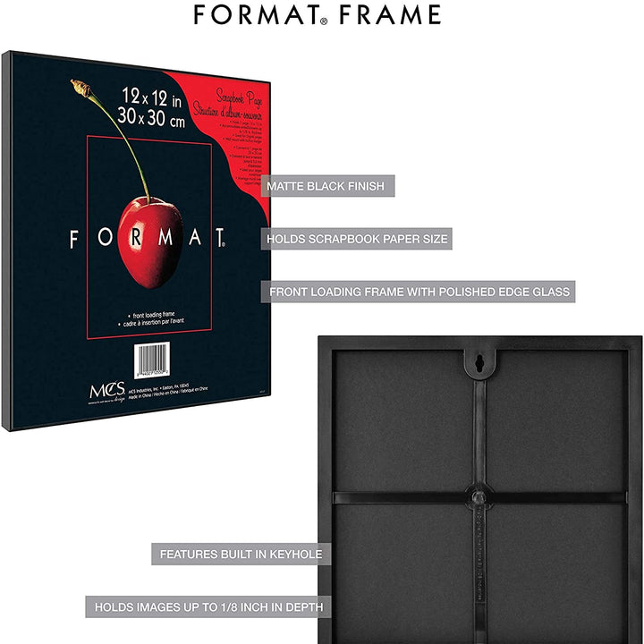 MCS Format Picture Frames, Gallery Wall Frames, Black, 6 x 8, 12-Pack 12 pk 6 x 8 in