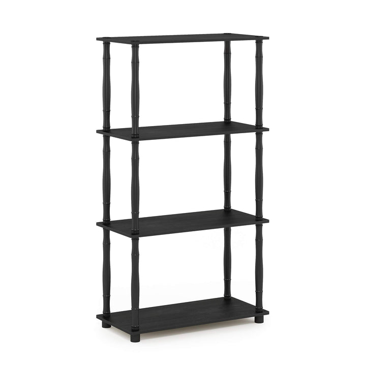 Furinno Turn-N-Tube 5-Tier Multipurpose Shelf / Display Rack / Storage Shelf / Bookshelf, Classic Tubes, Sonoma Oak/White 5-Tier Classic Tube