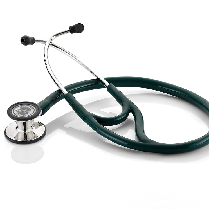 ADC Adscope Model 601 Convertible Cardiology Stethoscope with Tunable AFD Technology for Adult and Pediatric Patients, Mirror/Dark Green Mirror Dark Green