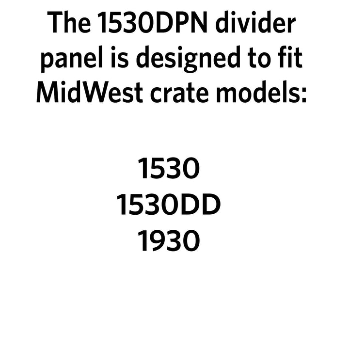 MidWest Homes for Pets Divider Panel Fits Models 1330TD, 1530 and 1530DD Black Models 1530, 1530DD, 1930