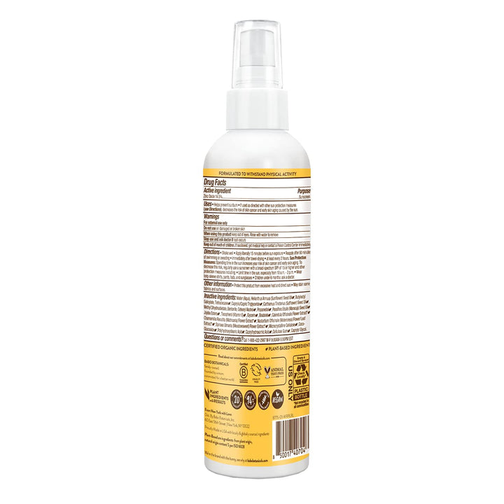 Babo Botanicals Swim & Sport Mineral Sunscreen Spray SPF 30 - Natural Zinc Oxide - Face & Body - For all ages - Dermatologist Tested - Cruelty-Free - Fragrance-Free - Water Resistant