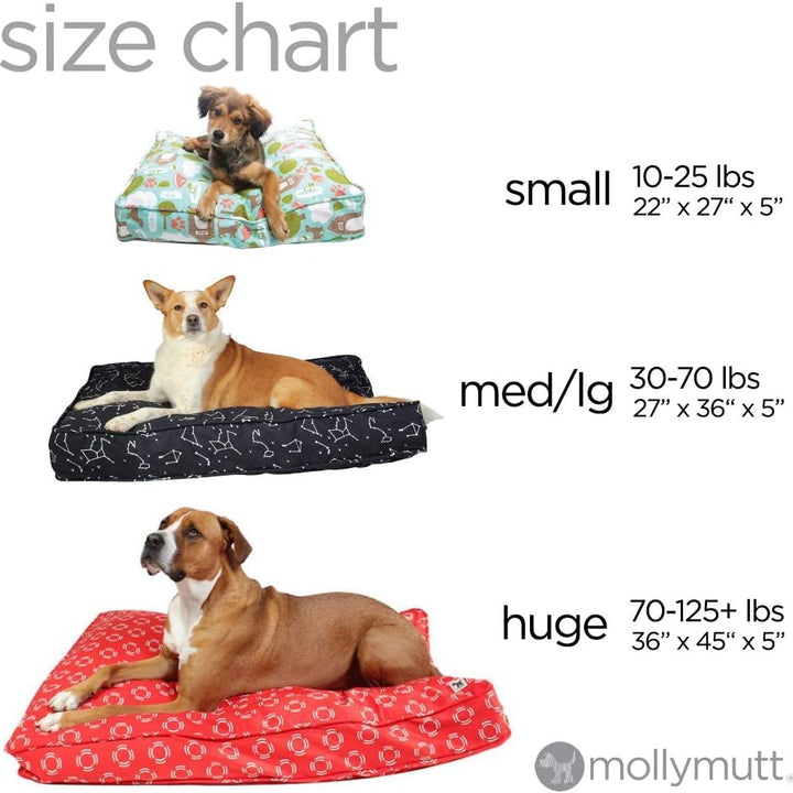 Molly Mutt Indoor/Outdoor Dog Duvet Cover - Gorgeous Beasts - Measures 27"x36"x5" - 100% Cotton Canvas - Durable - Breathable - Sustainable - Machine Washable Dog Bed Cover - Pre-Shrunk 27"L x 36"W x 5"Th