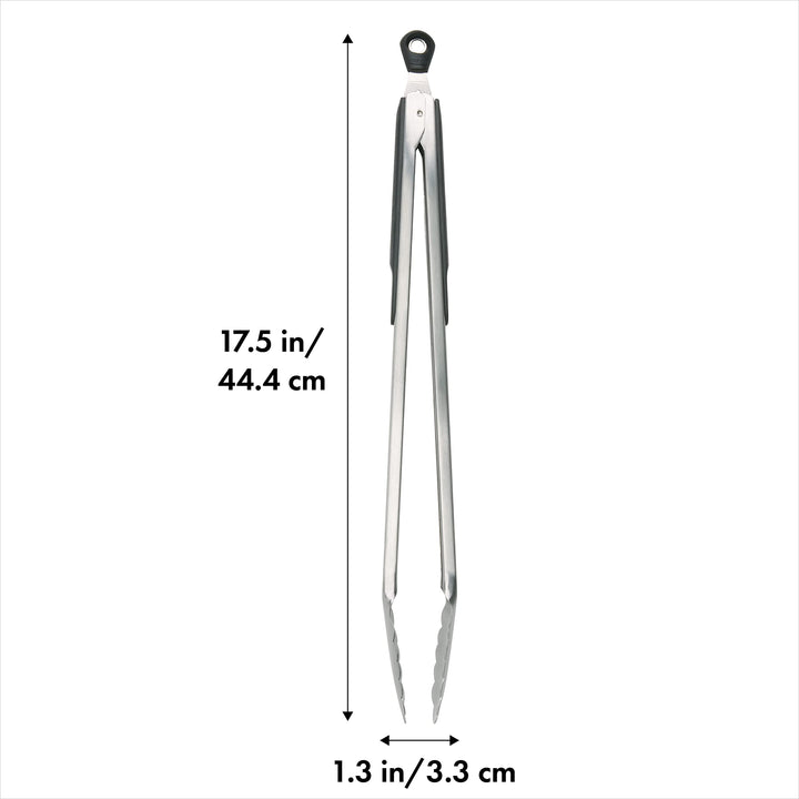 OXO Good Grips 16-Inch Locking Tongs, Silver