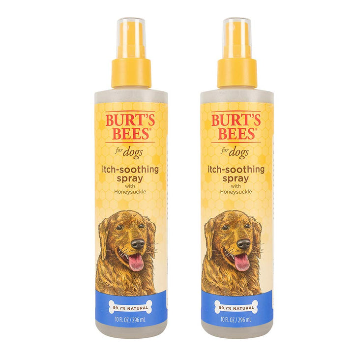 Burt's Bees for Pets Dogs All-Natural Itch Soothing Spray with Honeysuckle | Best Anti-Itch Spray For All Dogs And Puppies With Itchy Skin | 10 Ounces - Pack of 2 10 oz - 2 Pack