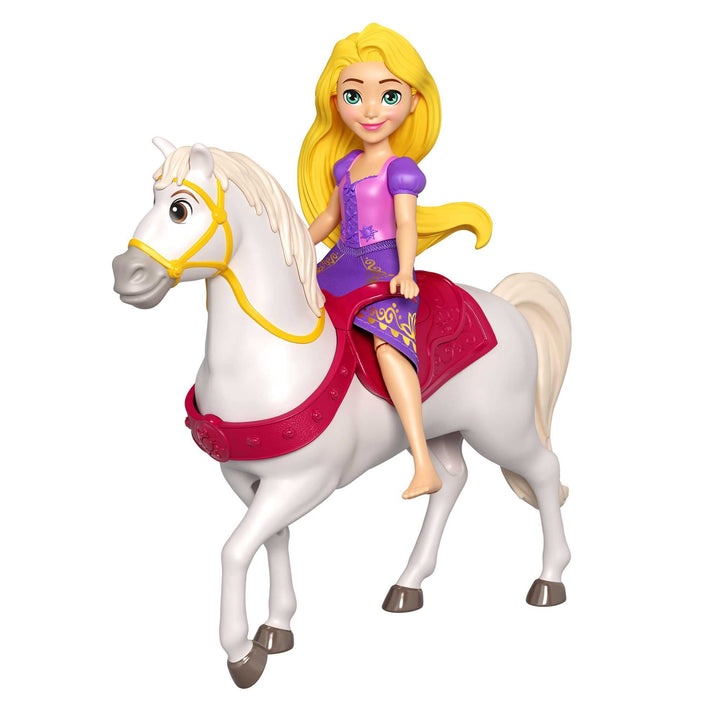 Mattel Disney Princess Rapunzel Small Doll and Maximus Horse with Saddle, from Mattel Disney Movie Tangled Modern