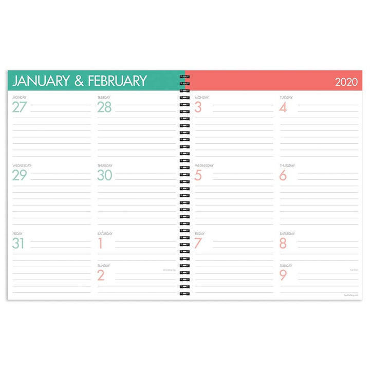 2020 Habit Tracker Large Weekly Monthly Planner