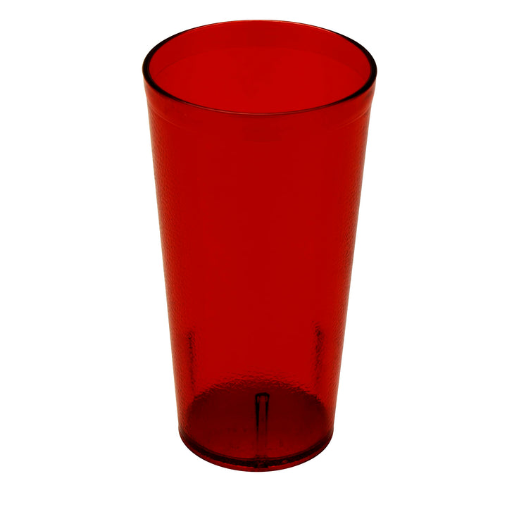 G.E.T. 6620-1-R-EC Heavy-Duty Plastic Restaurant Tumblers, 20 Ounce, Red (Set of 4) 4 Count (Pack of 1) 20 ounces