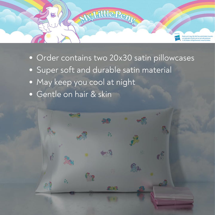 Squishmallows Bedding Silky Satin Standard Beauty Silky Satin King Size Pillowcase Cover 20x36 for Hair and Skin, (Officially Licensed Product) Squishmallows - Sleepy Mallow King (U.S. Standard)