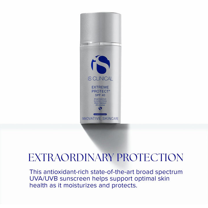 iS CLINICAL Extreme Protect SPF 40, Tinted Sunscreen; Daily Face Moisturizer with SPF; Hydrating Treatment Sunscreen Translucent