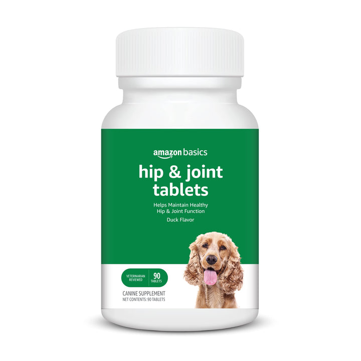 Basics Dog Hip & Joint Chewable Tablets, Duck Flavored, 90 Count (Previously Solimo) 90 Count (Pack of 1)