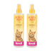 Burt's Bees for Pets Cat Waterless Shampoo with Apple & Honey | Dry Cat Shampoo Cat Waterless Shampoo Spray | Cruelty Free, Sulfate & Paraben Free, pH Balanced for Cats - Made in USA, 10 Oz- 2 Pack 10 Fl Oz (Pack of 2)