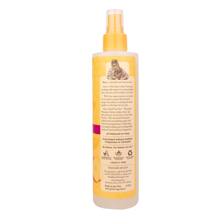 Burt's Bees for Pets Naturally Derived Waterless Shampoo Spray with Apple and Honey - Dry Dog Shampoo for All Dogs and Puppies - Cruelty Free, 10 Ounces - 6 Pack 10 Fl Oz (Pack of 6)