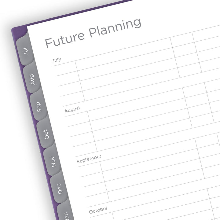 Mead Planner 2024-2025 Academic, Weekly & Monthly, 8 1/2" x 11", Large, Basic, Purple (CAW62059) Large - Purple Planner Academic Year: April 2024–June 2025