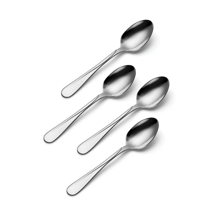 Oneida Flight Everyday Flatware Teaspoons 18/0 Stainless Steel, Set of 4, Silver