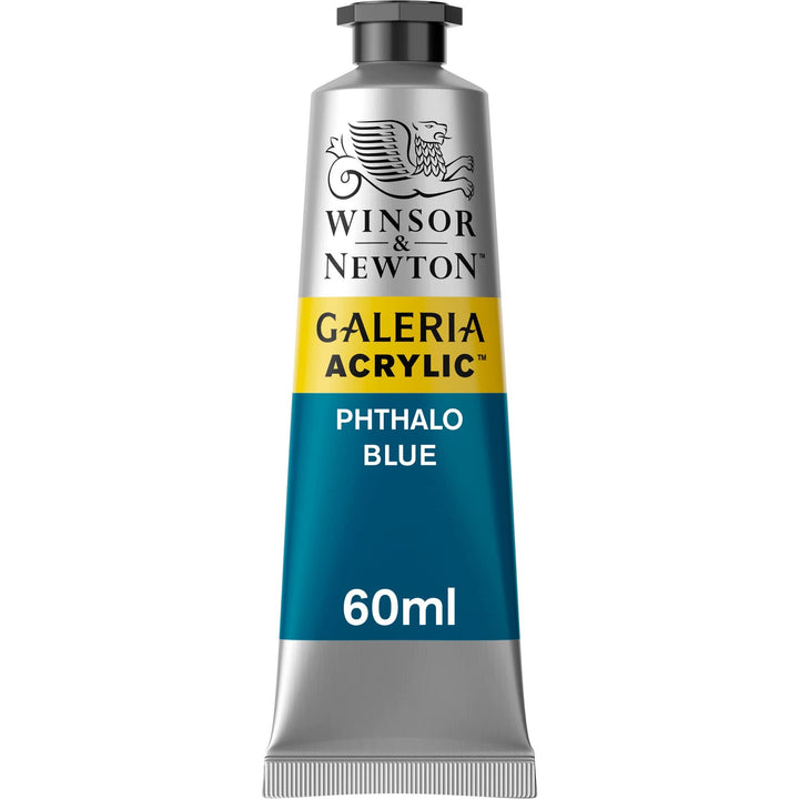 Winsor & Newton Galeria Acrylic Color, 60ml (2-oz) Tube, Phthalo Blue 2-oz Tube