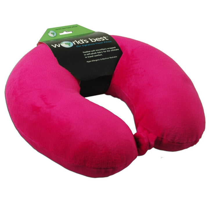 Neck Pillow Adult Cozy Soft Microfiber, Pink