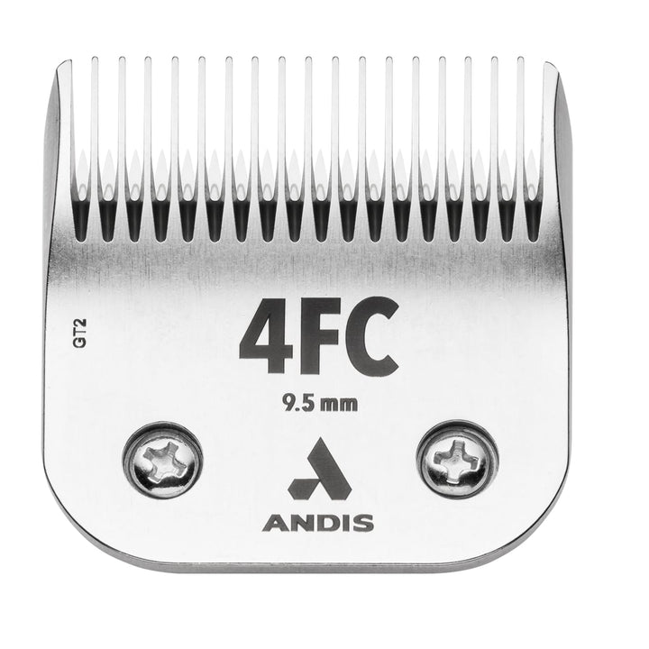 Andis 72620 CeramicEdge Carbon-Infused Steel Pet Clipper Blade, Size-4FC, 3/8-Inch Cut Length, Stainless Steel