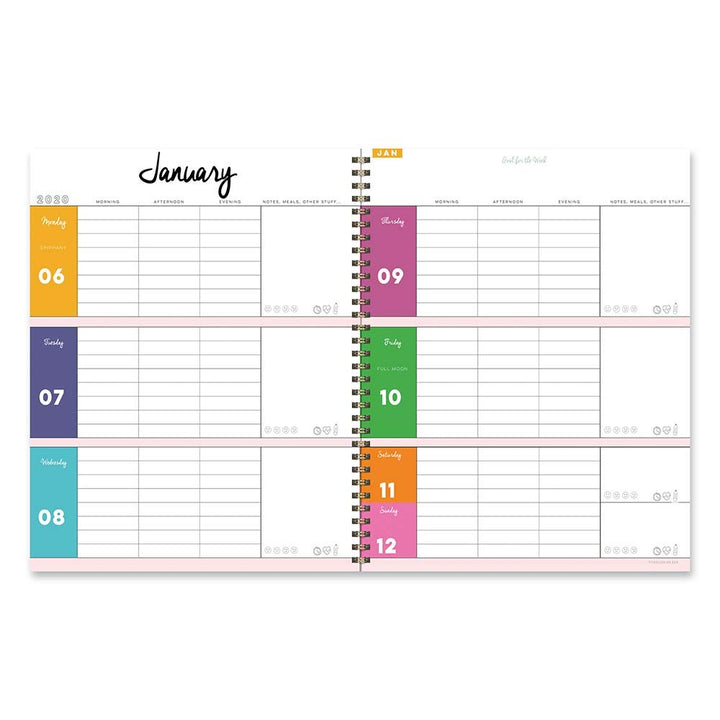 2020 Gold Dot Strokes Large Weekly Monthly Planner