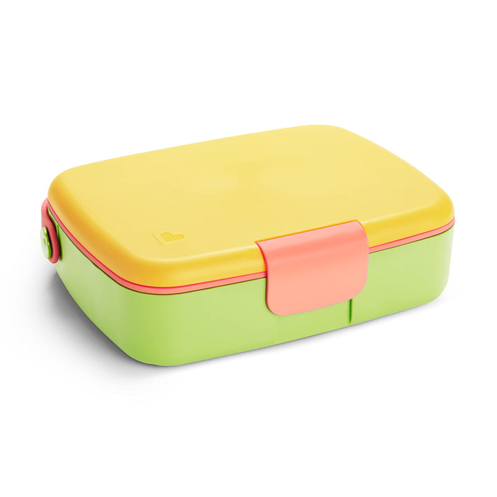 Munchkin® Lunch™ Bento Box for Kids, Includes Utensils, Yellow Solid