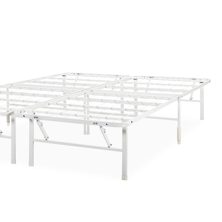 ZINUS Rumi 14in Easy SmartBase® Mattress Foundation, Sturdy Metal Bed Frame, No Box Spring Needed, Eco Friendly Packaging, Full Black Basic Assembly