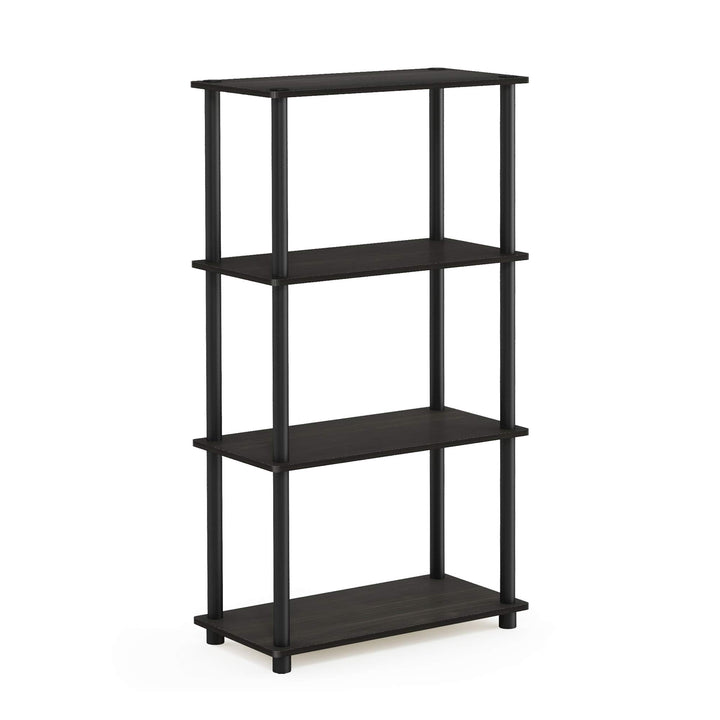 Furinno Turn-N-Tube 5-Tier Multipurpose Shelf / Display Rack / Storage Shelf / Bookshelf, Classic Tubes, Sonoma Oak/White 5-Tier Classic Tube