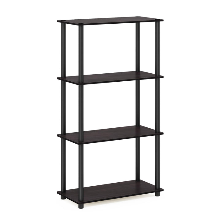 Furinno Turn-N-Tube 5-Tier Multipurpose Shelf / Display Rack / Storage Shelf / Bookshelf, Classic Tubes, Sonoma Oak/White 5-Tier Classic Tube