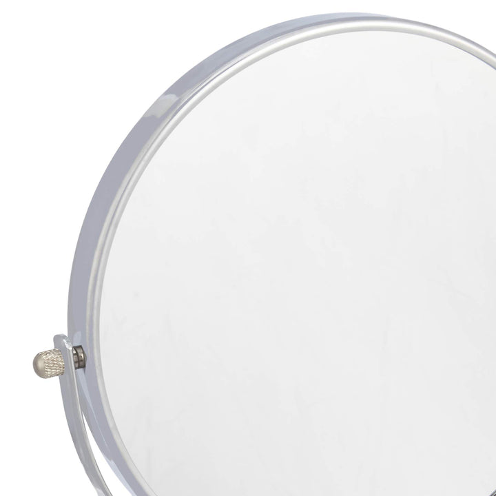 Basics Wall Mount Round Vanity Mirror, 1X/5X Magnification, Chrome, 15.2 inches x 1.18 inches