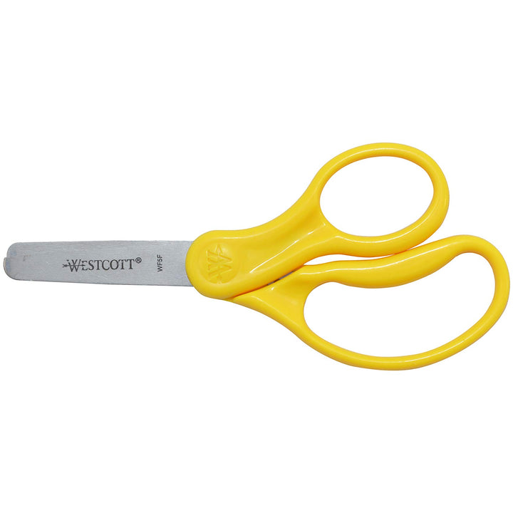 Westcott 13140 Right- and Left-Handed Scissors, Kids' Scissors, Ages 4-8, 5-Inch Blunt Tip, Assorted, 12 Pack