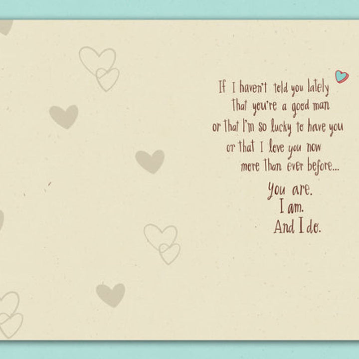 Hallmark Father's Day Card or Love Card for Him, Lucky Me to Have You (Anniversary Card)