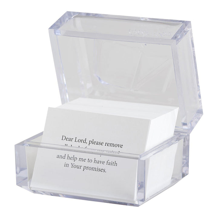 DaySpring - God's Word Promise Box: Prayers and Promises (King James Version) - Large Print Cards with Scriptures and Prayers (T9656) 3 3/4" x 2 1/2" x 2 3/4"