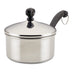 Farberware Classic Stainless Steel Sauce Pan/Saucepan with Lid, 1 Quart, Silver,50000,11.2"D x 6.3"W x 4.4"H Saucepot w/ Regular Lid (1 Quart)