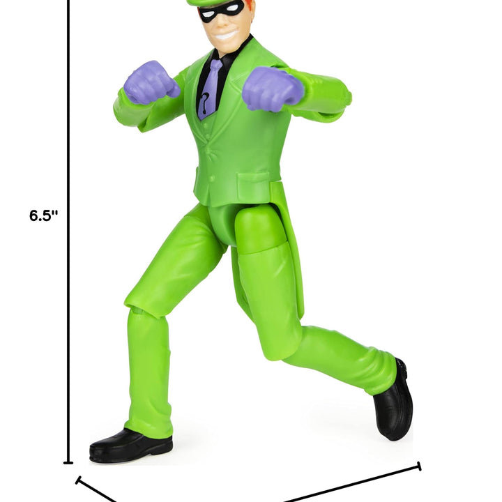 DC Comics Batman 4-inch Batman and The Riddler Action Figures with 6 Mystery Accessories, Kids Toys for Boys Aged 3 and up Batman & Riddler