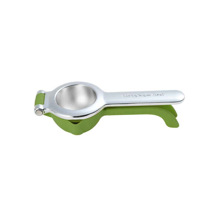 KitchenAid Citrus Juice Press Squeezer for Lemons and Limes with Seed Catcher and Pour Spout, Green, 8 inches