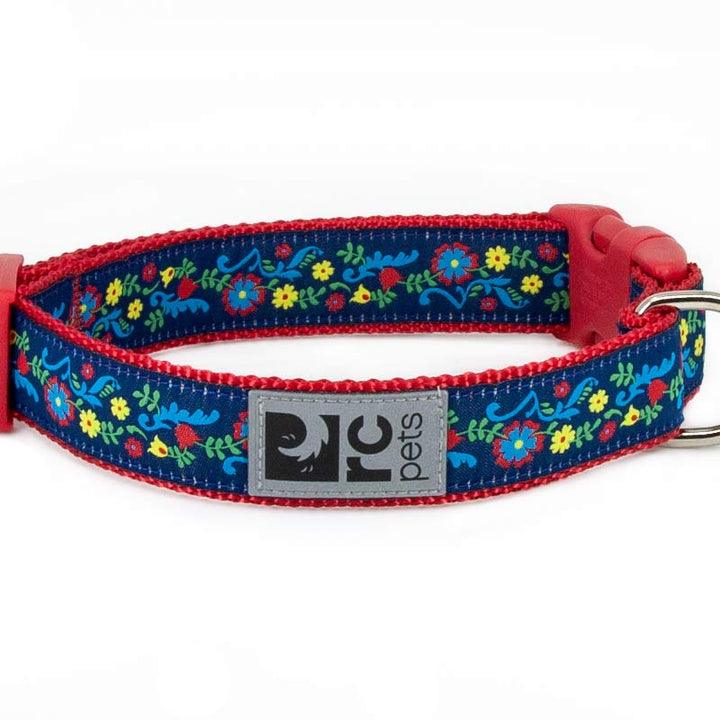RC Pets 1 Inch Adjustable Dog Clip Collar, Medium, Feeling Folksy