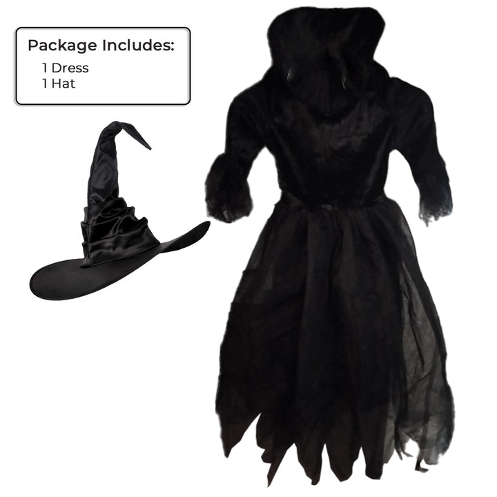 Amscan Fairytale Witch Halloween Costume for Girls Includes Dress and Hat Small