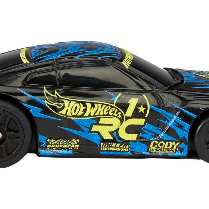 Hot Wheels RC Nissan GTR in 1:64 Scale, Remote-Control Toy Car with Controller & Track Adapter, Works On & Off Track 2022 Nissan GTR