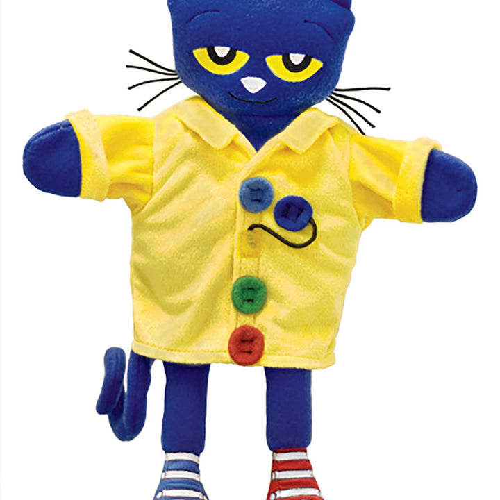 MerryMakers Pete the Cat and His Four Groovy Buttons Hand Puppet, 14.5-Inch