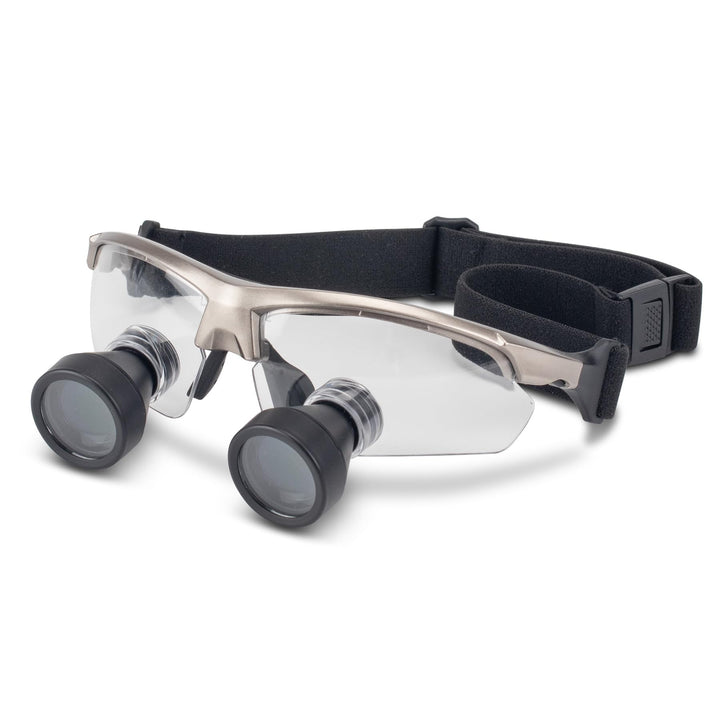 TTL Easy Size 2.5X Loupes Kit, Measure and Size Through The Lens Loupes, Silver Frame