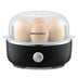 Elite Gourmet EGC115B Easy Egg Cooker Electric 7-Egg Capacity, Soft, Medium, Hard-Boiled Egg Cooker with Auto Shut-Off, Measuring Cup Included, BPA Free, Classic Black