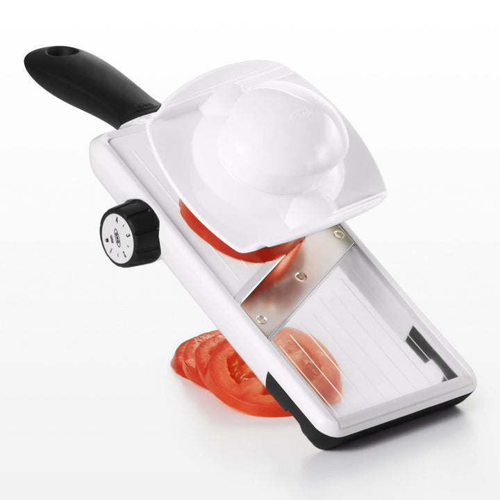 OXO Good Grips Large Adjustable Handheld Mandoline Slicer,White