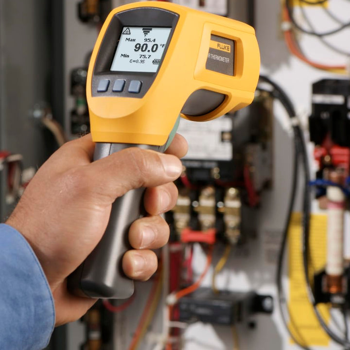 Fluke 568 Dual Infrared Thermometer, -40 to +1472 Degree F Range, Contact/Non Contact Standard