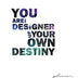 You are the designer of your own destiny: Planner 2018, Daily planner with weekly monthly calendar and at-a-glace 2018-2019 calendars,Star space ... for business,life goals,passion,and happiness